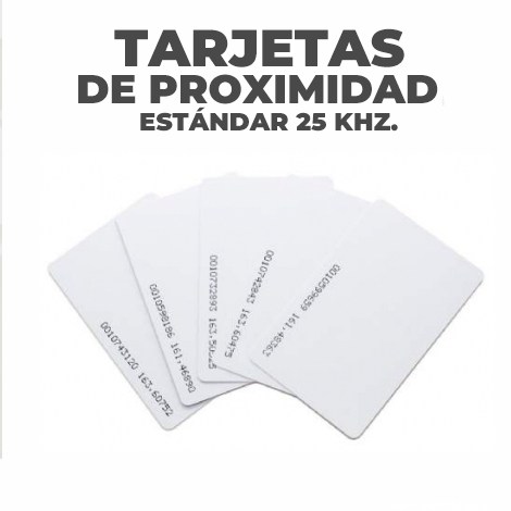 Tarjetas de proximidad estandar