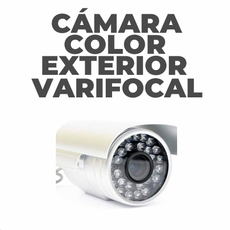 Cámara Color Exterior Gris Varifocal 600TLV resolución
