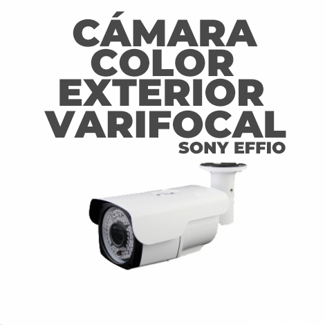Cámara Varifocal Exterior 2,8-12mm SONY EFFIO